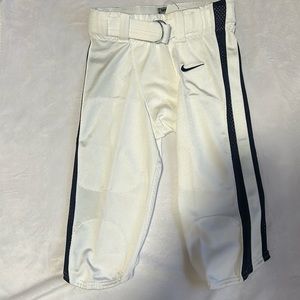 Nike football pants white with navy